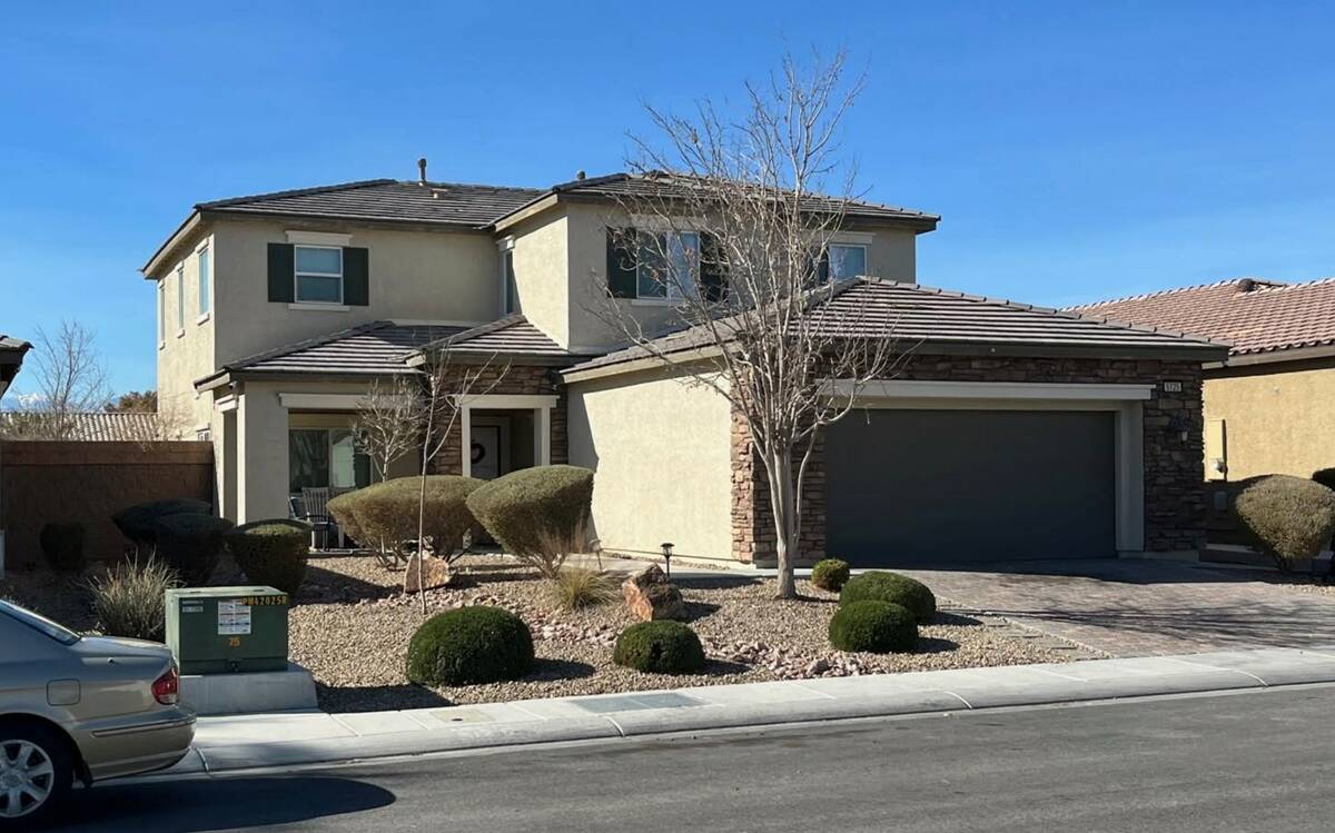 The home of Nathan Chasing Horse on Shockwave Court in North Las Vegas, seen Wednesday, Feb. 1, ...