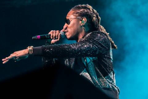 Future performs during the Nobody Safe Tour on Friday, June 30, 2017, at T-Mobile Arena, in Las ...
