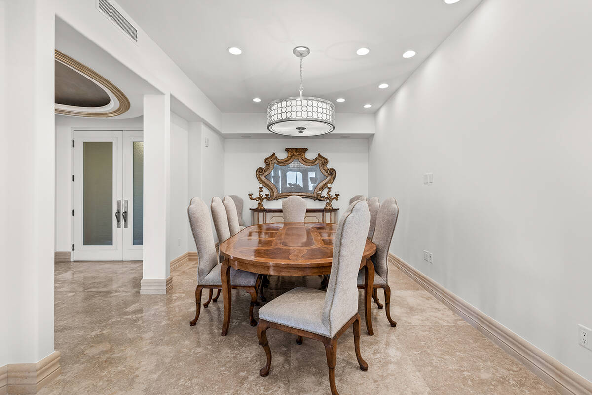 The formal dining room. (IS Luxury)