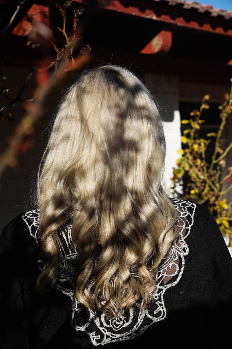 Nicki in Floyd Lamb Park in Las Vegas on Wednesday, Feb. 8, 2023. Nicki, who spoke to the Revie ...
