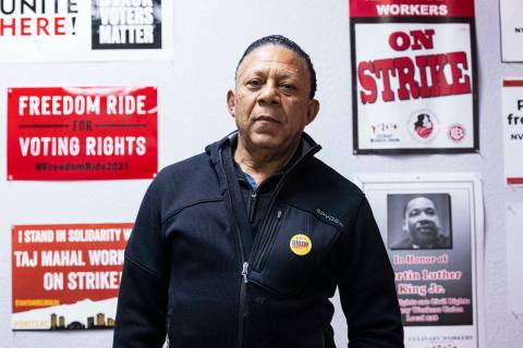 Culinary Union Vice President Leain Vashon poses for a photo at Culinary Workers Union's headqu ...