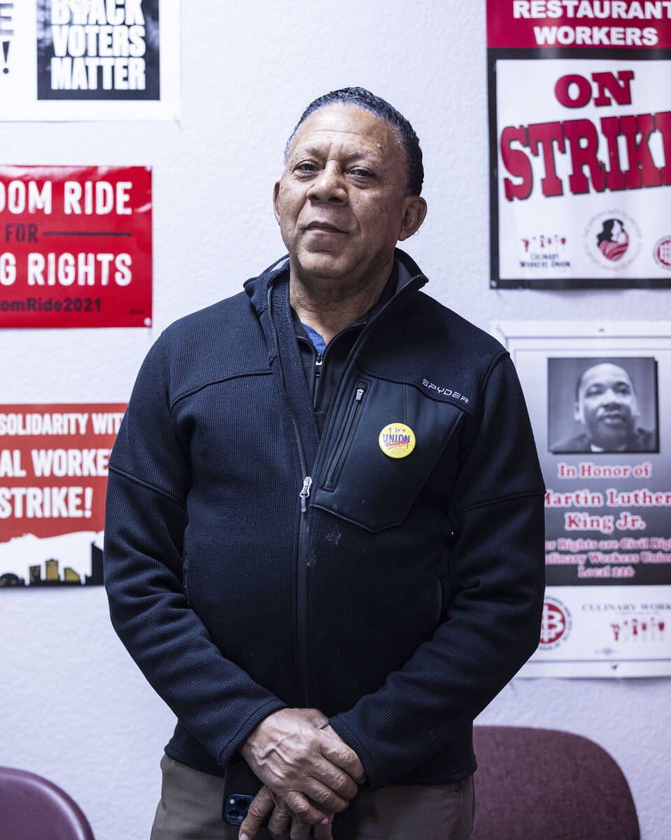 Culinary Union Vice President Leain Vashon poses for a photo at Culinary Workers Union's headqu ...