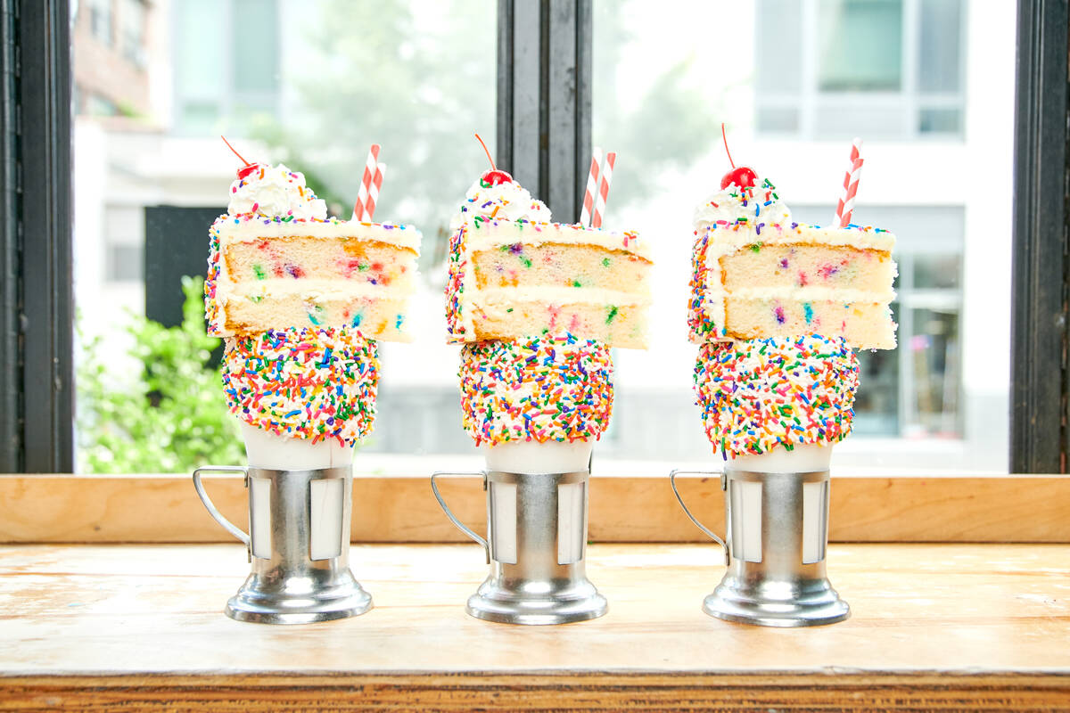 CakeShake CrazyShakes from Black Tap Craft Burgers & Beer, which has a location in The Venetian ...