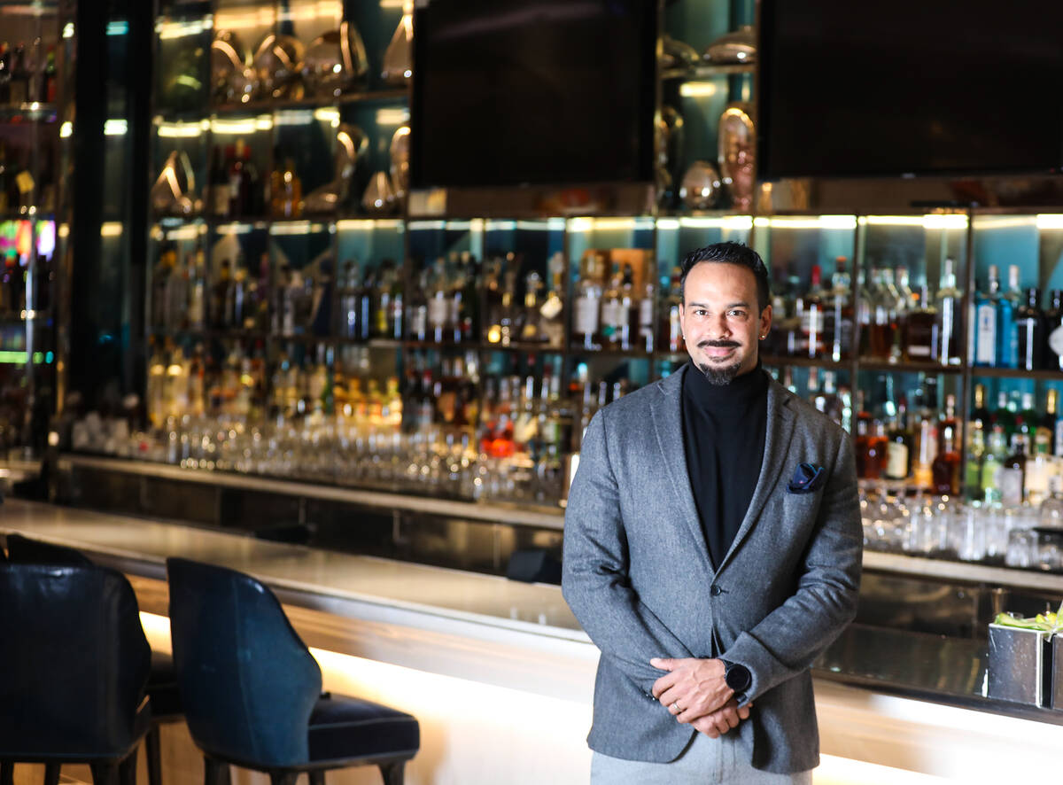 Julian Cox, executive director of beverage and corporate mixologist for MGM Resorts, stands for ...