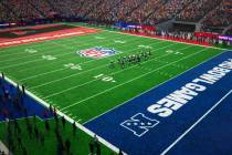 An artist rendering of what the Pro Bowl Games field layout will be Feb. 5, 2023, inside Allegi ...