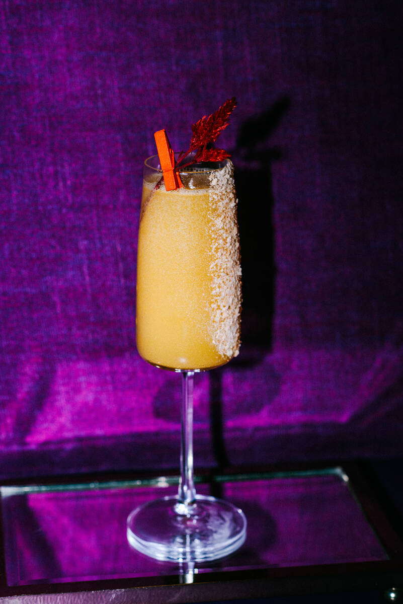 The Hotline Bling cocktail from Level 1 of The Chandelier bar in The Cosmopolitan of Las Vegas ...