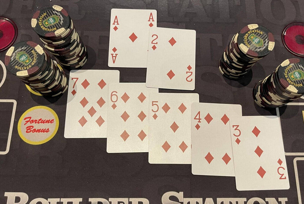 Seven spades at a Pai Gow table netted an unnamed local player $135,000 progressive jackpot at ...
