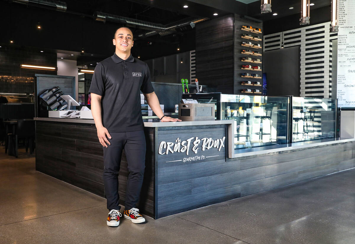 Owner Lowell Raven at Crust & Roux in Las Vegas, Wednesday, Feb. 1, 2023. (Rachel Aston/Las ...