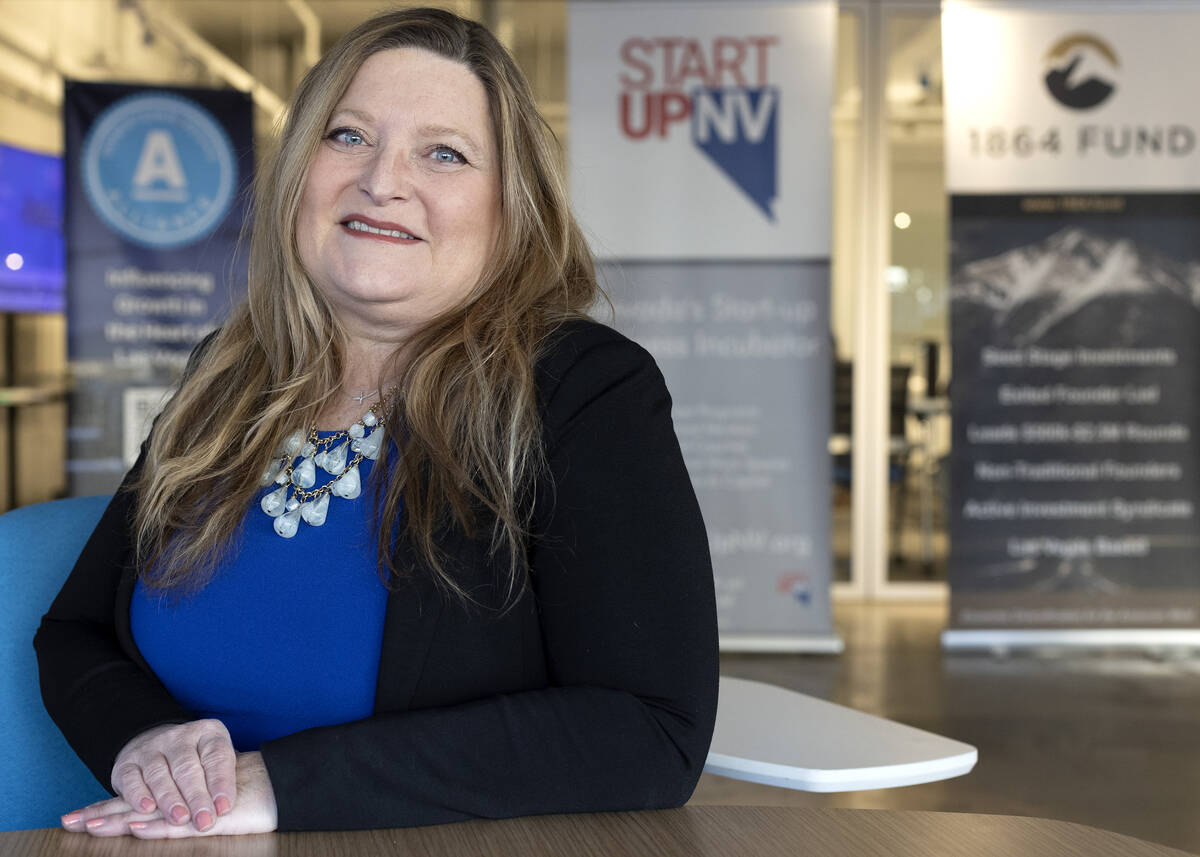 Carolyn Wheeler, executive director of the Downtown Vegas Alliance, at the International Innova ...