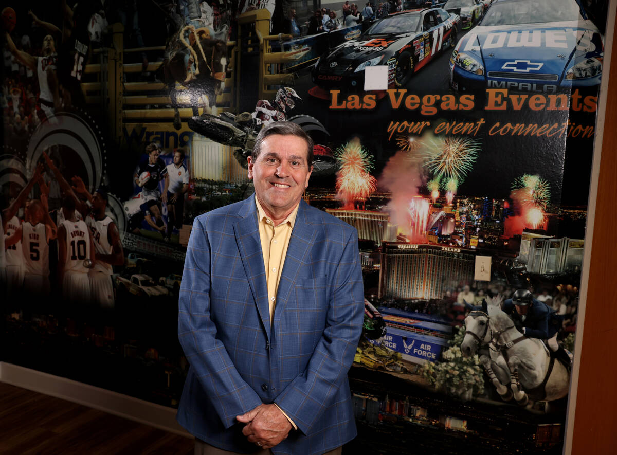 Tim Keener, new president and CEO of Las Vegas Events, at his Las Vegas offices Tuesday, Jan. 3 ...