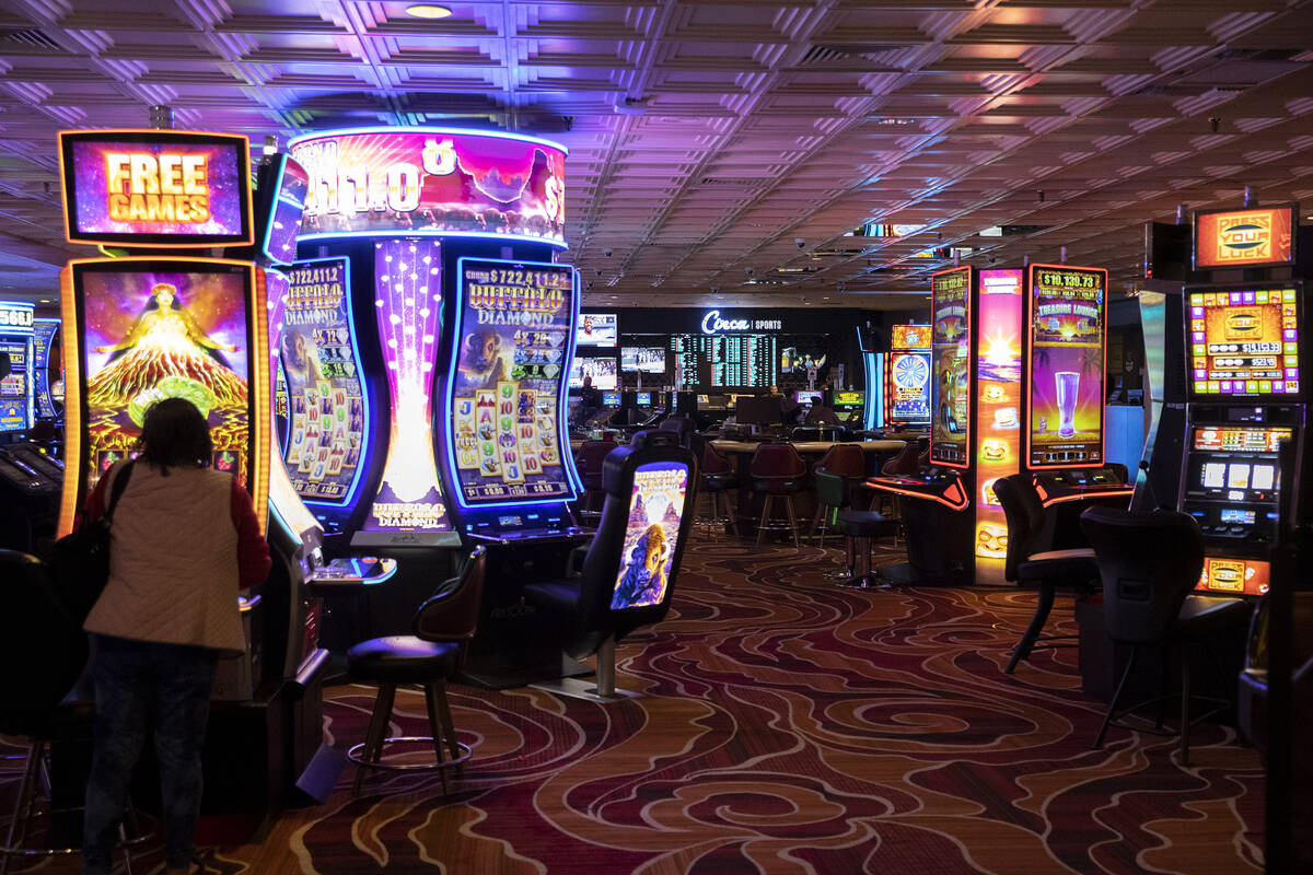 The casino floor at The Pass on Tuesday, Feb. 14, 2023, in Henderson. (Ellen Schmidt/Las Vegas ...