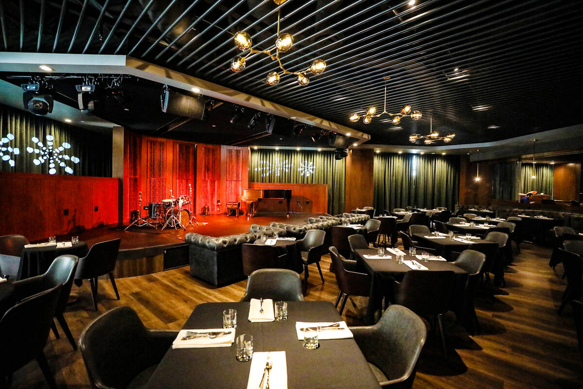 Vic’s, a new jazz club, restaurant and bar in Symphony Park in Downtown Las Vegas, Thurs ...