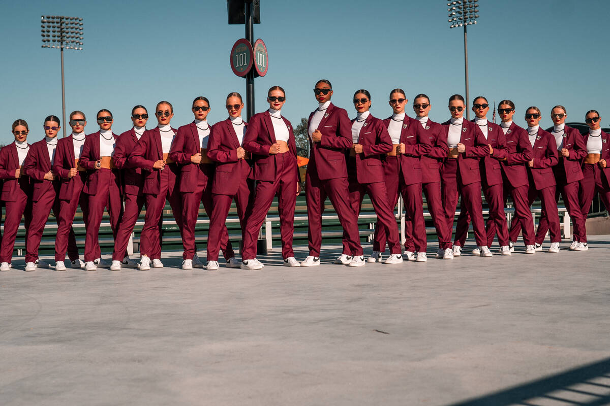 The female dancers of UNLV's Rebel Girls & Company at the 2023 Universal Dance Association coll ...