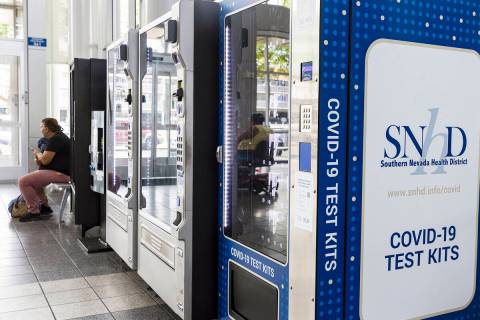 The Southern Nevada Health District and its partners installed vending machines at the Regional ...