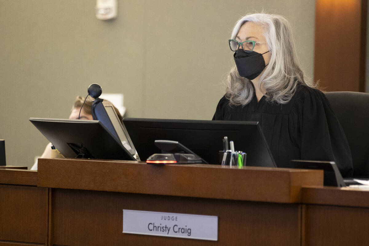 Judge Christy Craigs speaks during the competency hearing for Mohammed Mesmarian, not pictured, ...