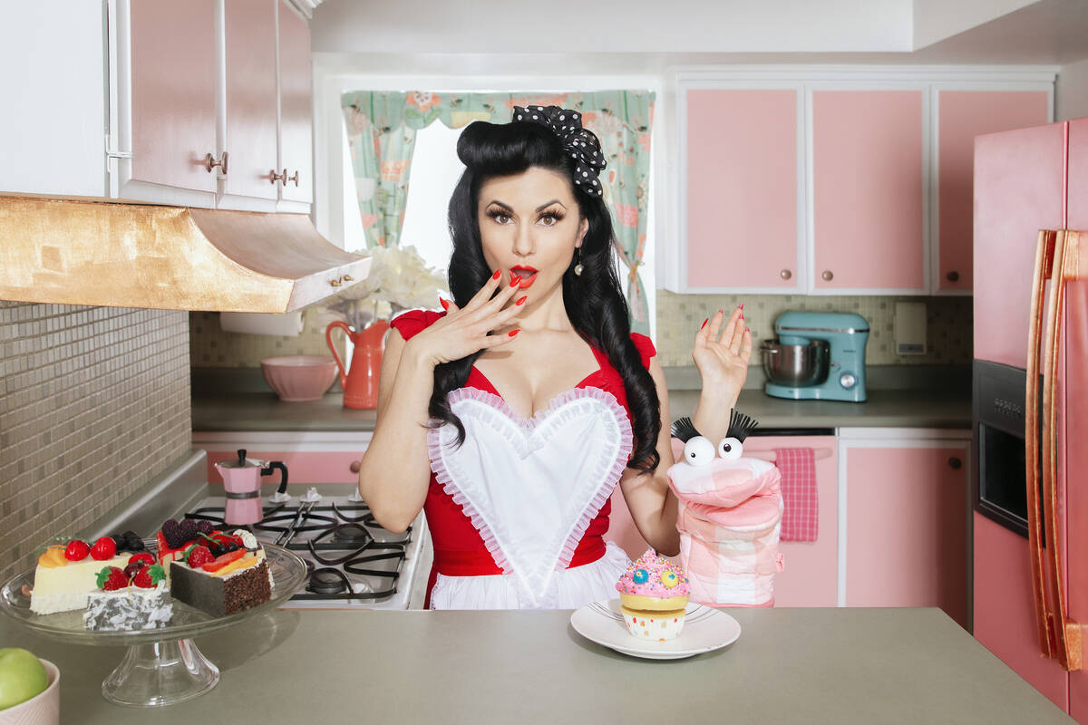 Melody Sweets mixes it up in the kitchen in a promotional photo for "Sweets' Spot," a web serie ...