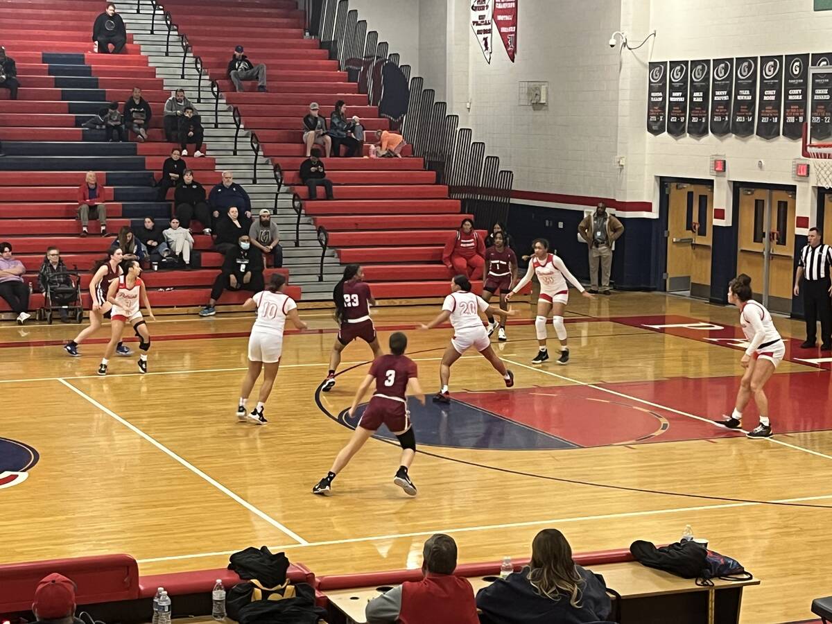 Liberty and Desert Oasis battle in a girls basketball game Thursday, Feb. 2, 2023, at Liberty H ...