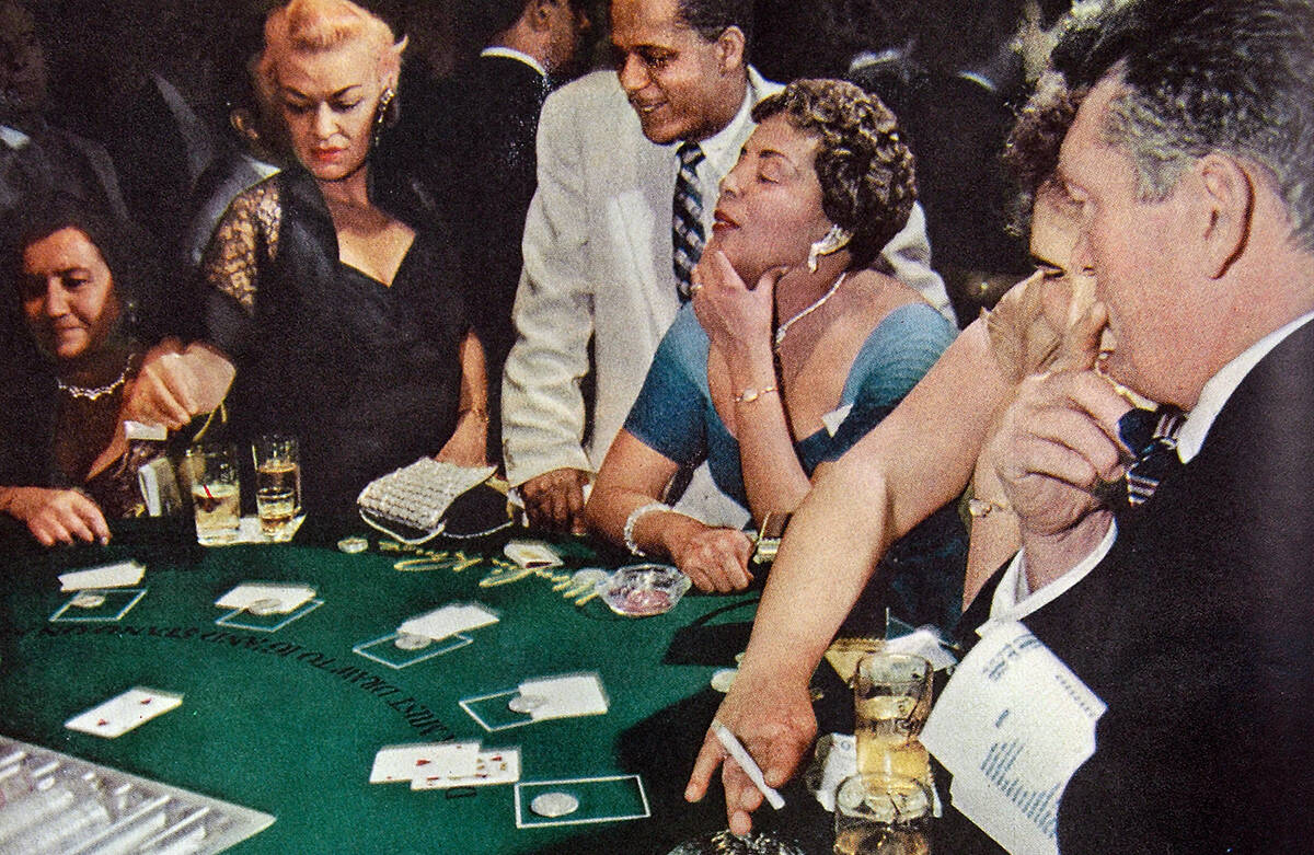 A photo of the blackjack tables at Moulin Rouge appeared in the June 20, 1955 issue of Life Mag ...