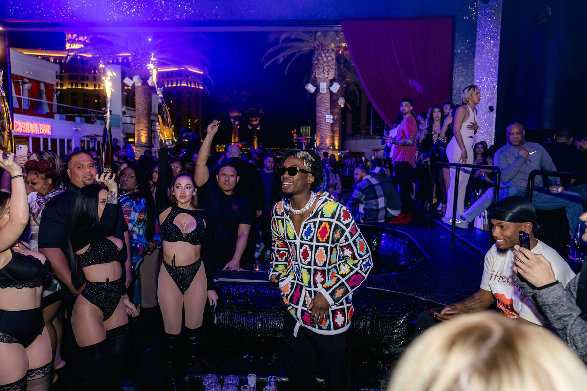 Pro basketball player Zaire Wade, son of ex-NBA superstar Dwayne Wade, is shown at Drai's Night ...