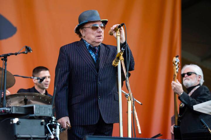 Van Morrison performs at the New Orleans Jazz and Heritage Festival on Sunday, April 28, 2019, ...