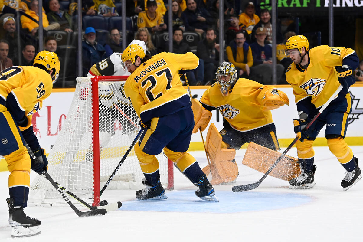 Nashville Predators defenseman Ryan McDonagh (27) during an NHL