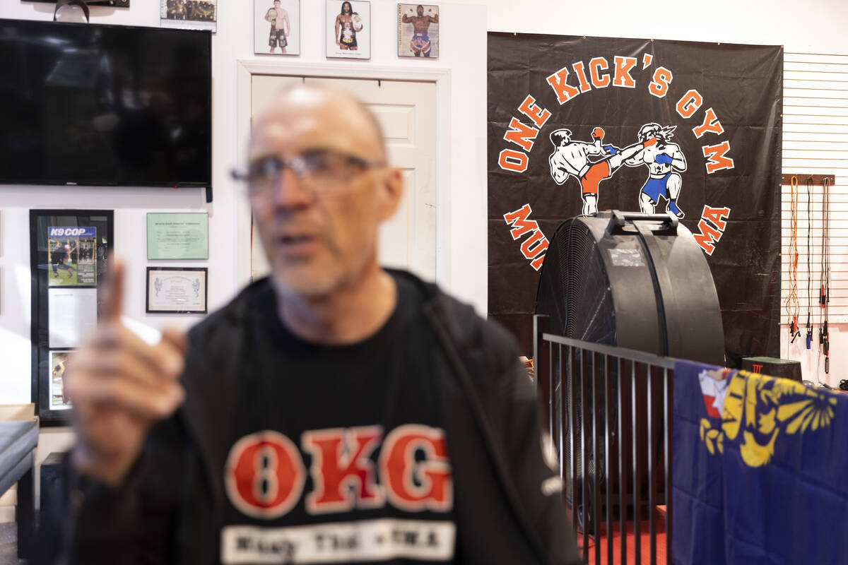 Nick Blomgren, owner of One Kick's Gym, speaks on the death of his friend and local mixed marti ...