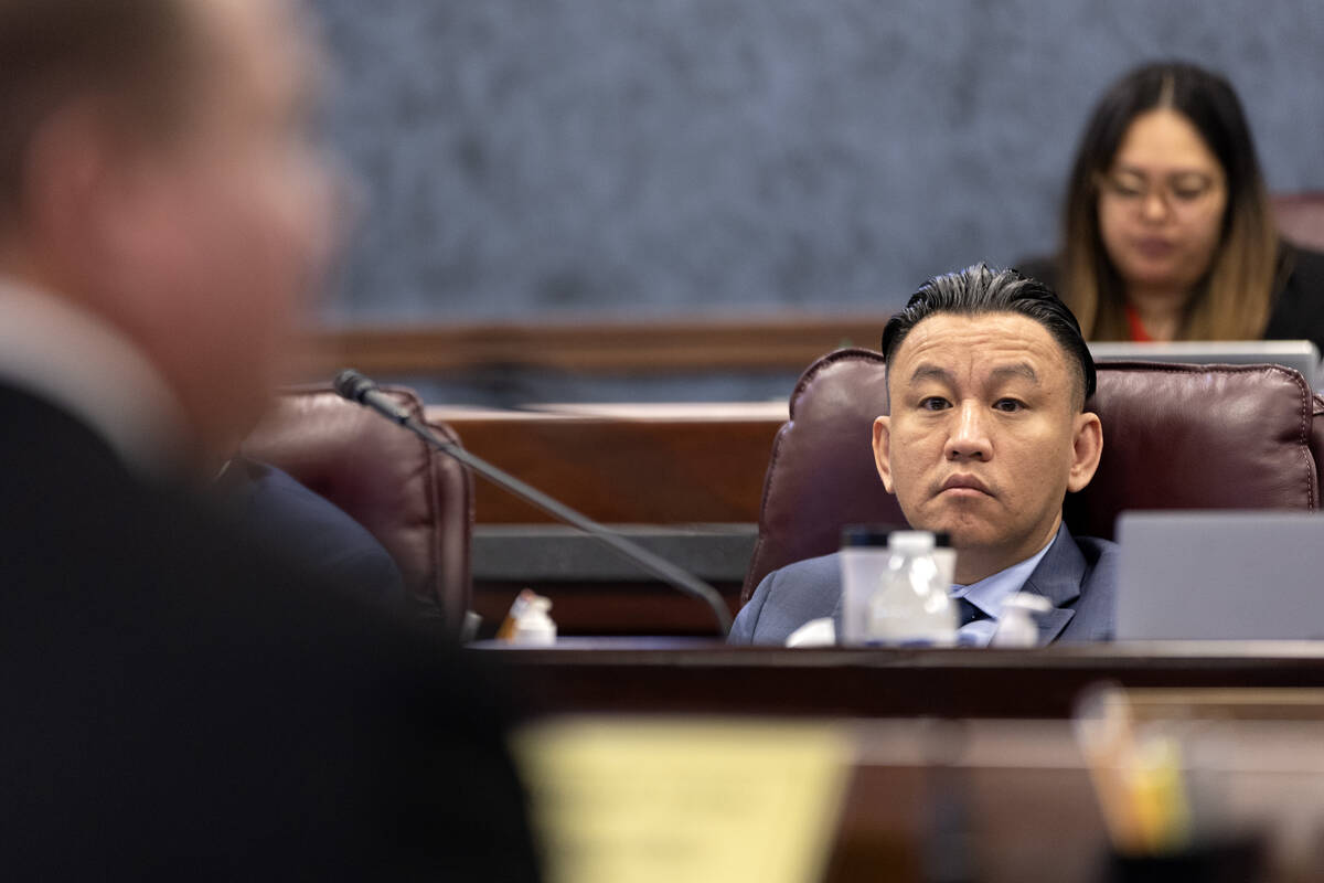 Assemblyman Duy Nguyen, D-Las Vegas, part of the Assembly Committee on Government Affairs, list ...