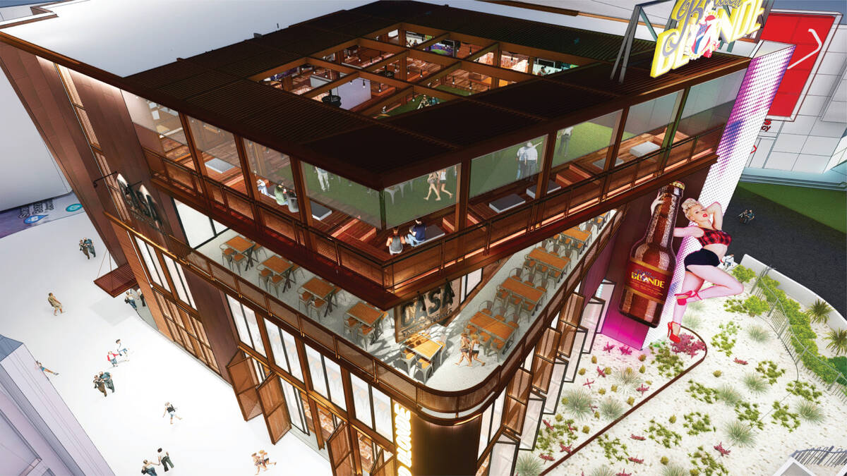 An artist's rendering of Bottle Blonde, a restaurant and nightlife venue planned for the Las Ve ...