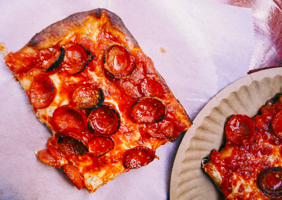 A signature square pepperoni slice from Prince Street Pizza, which is planned for the Eat Your ...