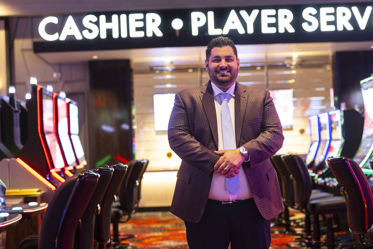 Jonathan Veltri, general manager at Wildfire Casino, slated to open this Friday, poses for a po ...