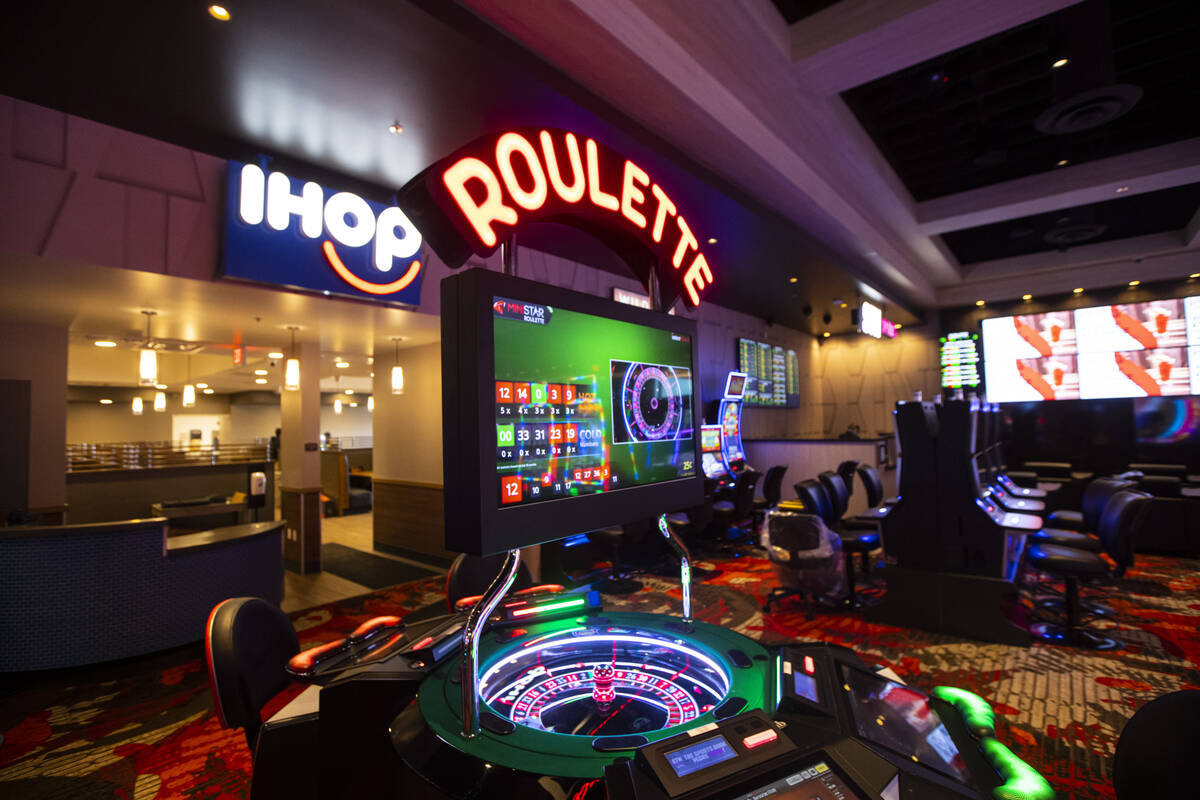 An electronic roulette table at Wildfire Casino, slated to open this Friday, on Wednesday, Feb. ...
