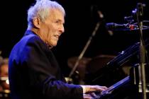 American pianist and composer Burt Bacharach performs during his concert at the Arena Civica in ...