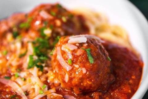 Meatballs in spicy marinara from chef Ricardo Romo, who has joined the ownership of Chef's Roma ...