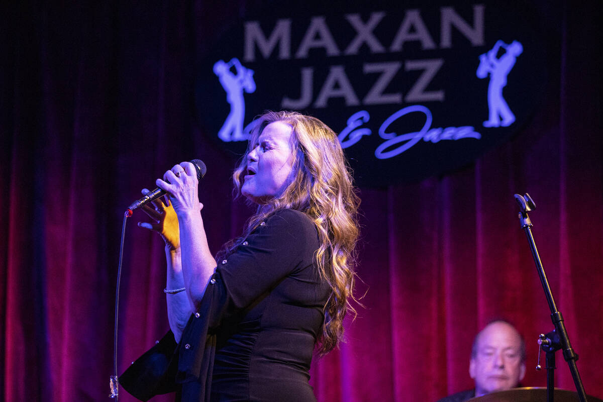 Michelle Rohl performs with her jazz band at Maxan Jazz in Las Vegas, Saturday, Feb. 11, 2023. ...