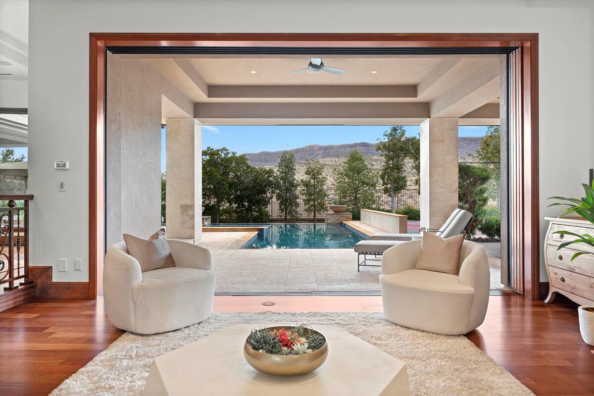 A luxury house in Las Vegas' Summerlin community, seen here, is on the market for $6.5 million. ...