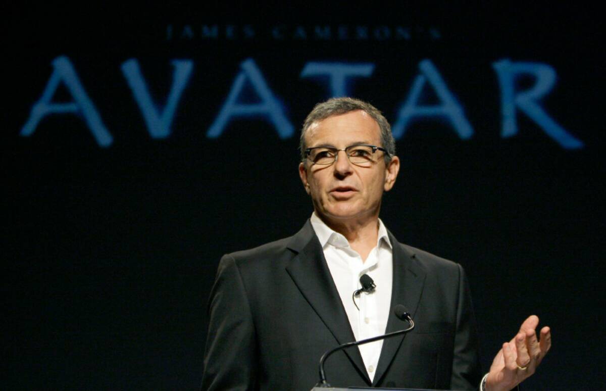 Robert Iger, president and CEO of the Walt Disney Company, speaks at a news conference at Disne ...