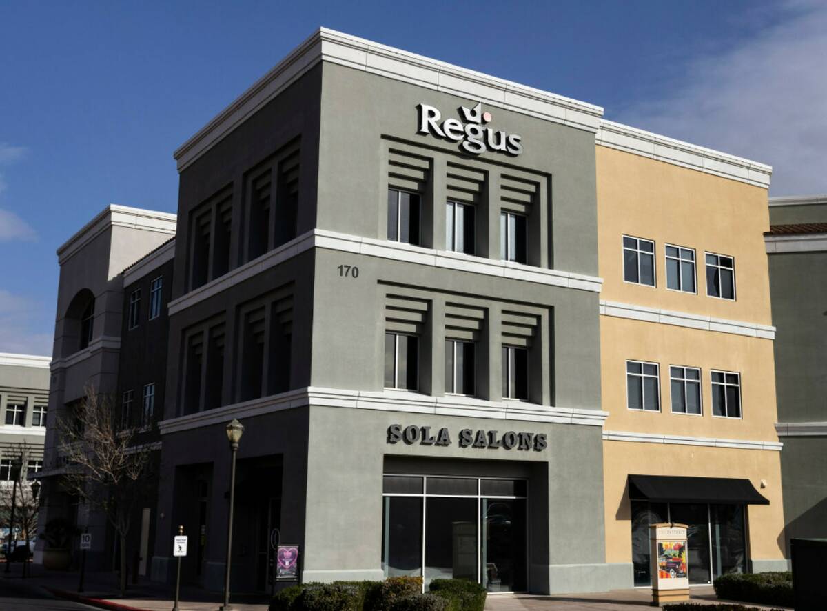 An office building at 170 South Green Valley Parkway where Consumer Telcom Inc. is located is s ...