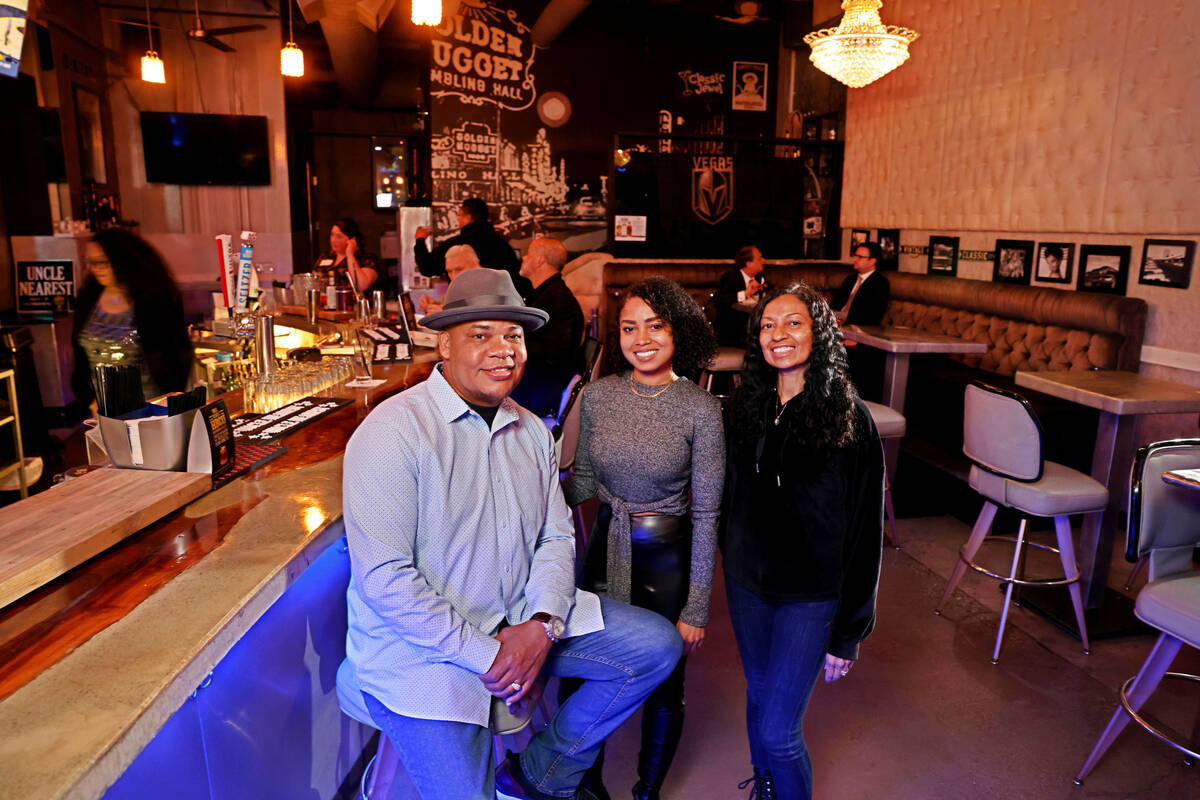 Jerome Harry, 53, from left, Ryan Brown, 36, and Sherri Lewis, 56, owners of Classic Jewel in d ...