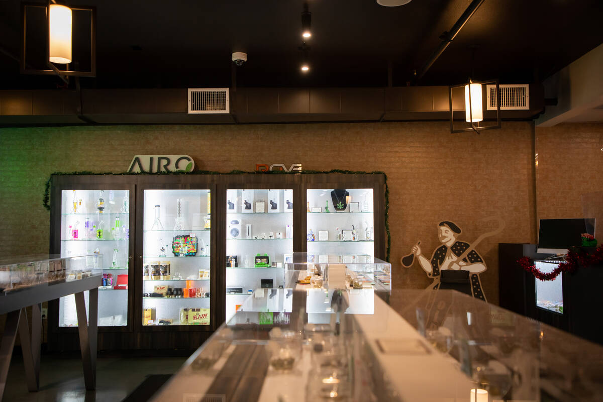 Interior of Top Notch THC, pose for a portrait on Friday, Dec. 16, 2022 in Las Vegas. The owner ...