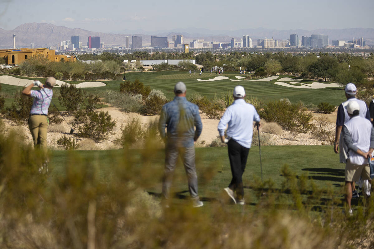The view from The Summit Club golf course in Las Vegas on Oct. 13, 2021. (Erik Verduzco / Las V ...