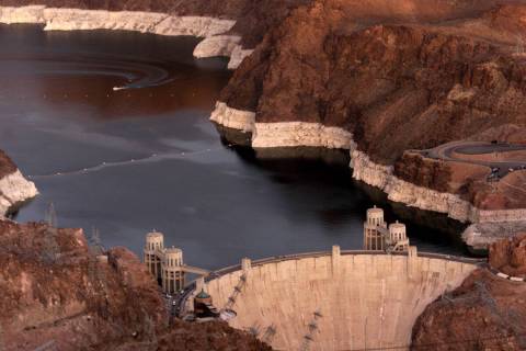 The water level at Lake Mead in 2002. That year was the driest year ever recorded on the Colora ...