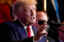FILE - Former President Donald Trump speaks at a campaign event at the South Carolina Statehous ...