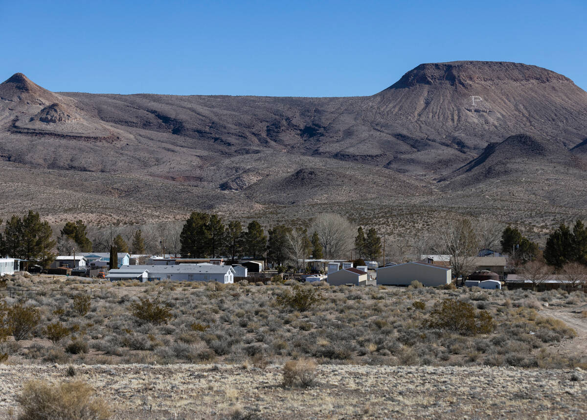 Table Mountain, overlooking Alamo, an unincorporated town in Lincoln County about 95 miles nort ...