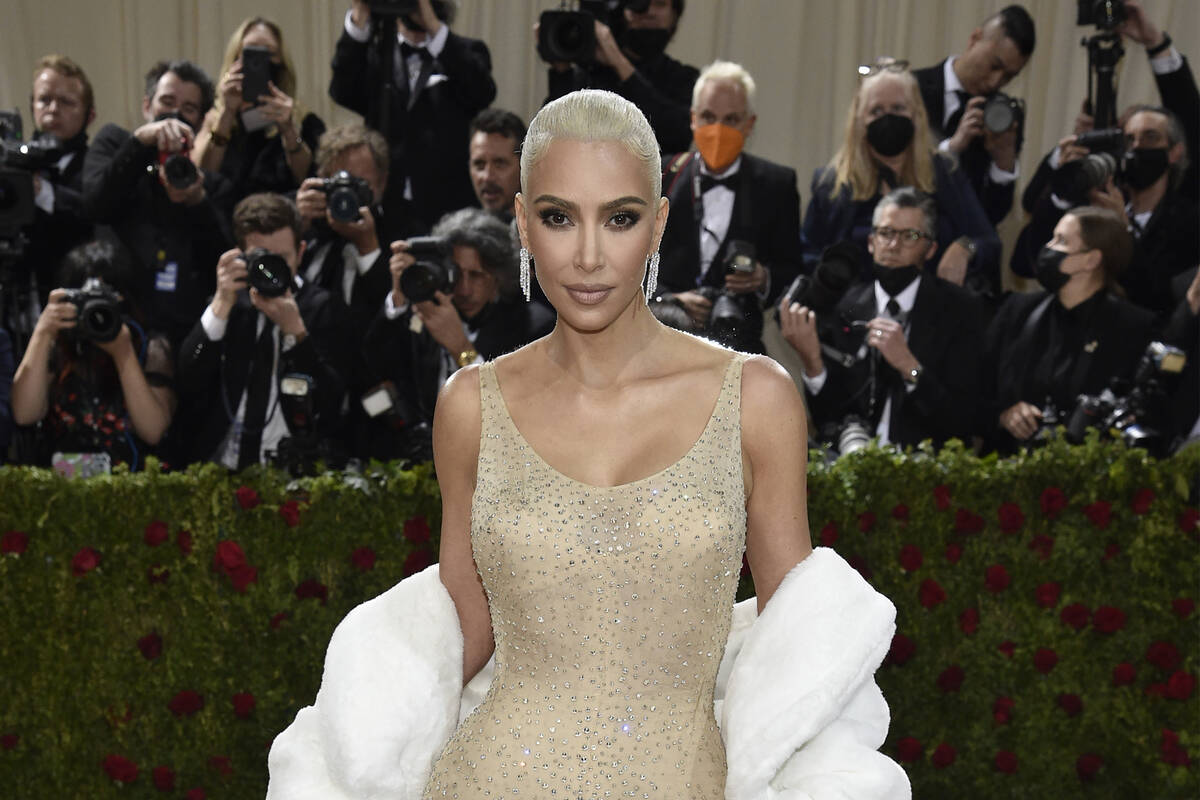 FILE - Kim Kardashian attends The Metropolitan Museum of Art's Costume Institute benefit gala c ...