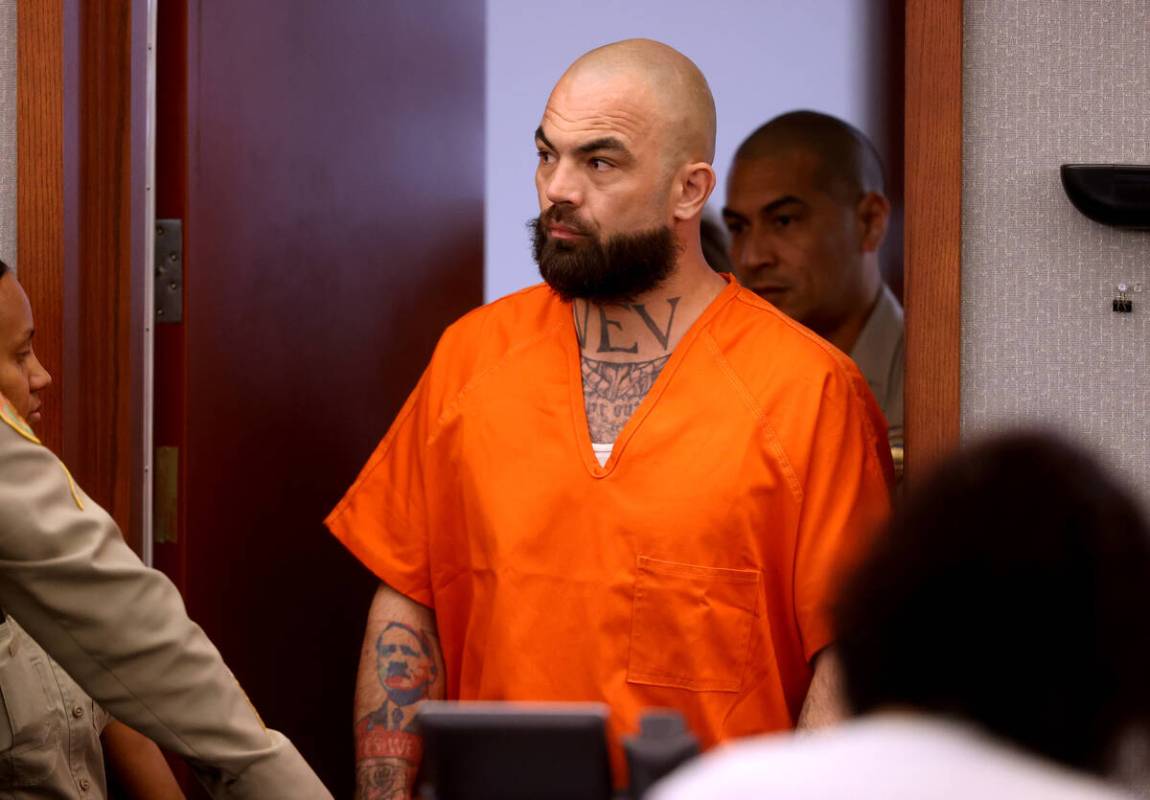 Shawn Eisenman appears in court at the Regional Justice Center in Las Vegas on Thursday, May 5, ...