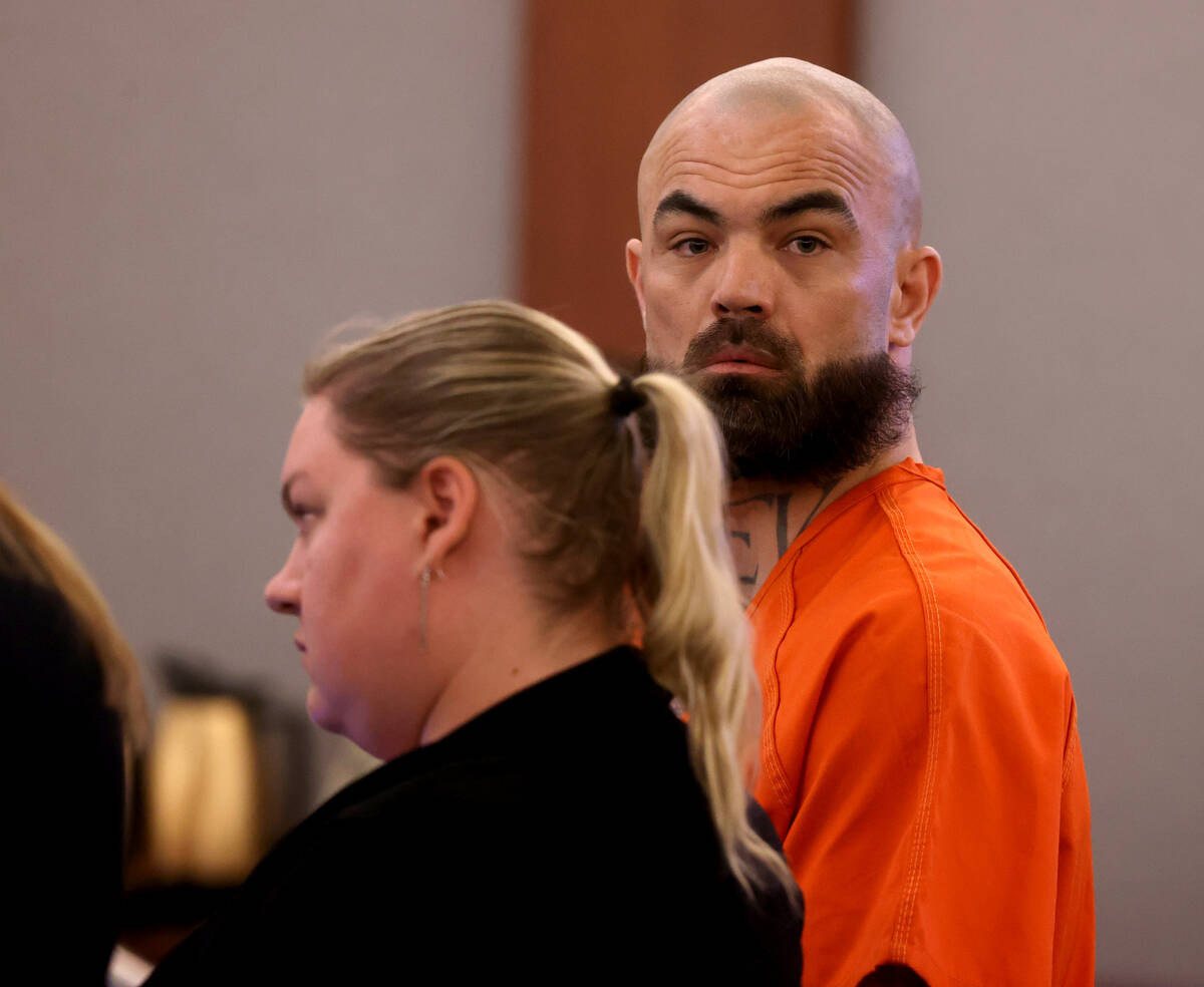 Shawn Eisenman appears in court at the Regional Justice Center in Las Vegas on Thursday, May 5, ...