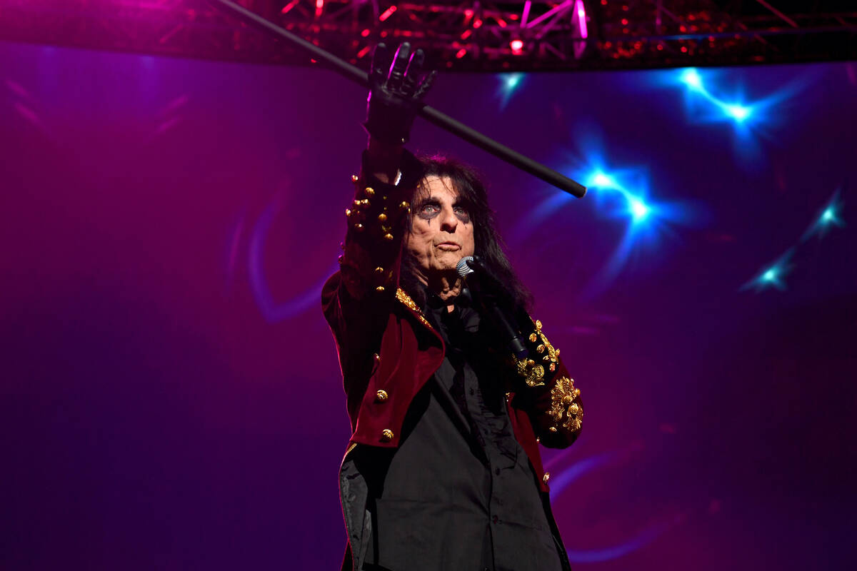 LAS VEGAS, NEVADA - FEBRUARY 18: Alice Cooper performs onstage during Keep Memory Alive Hosts S ...