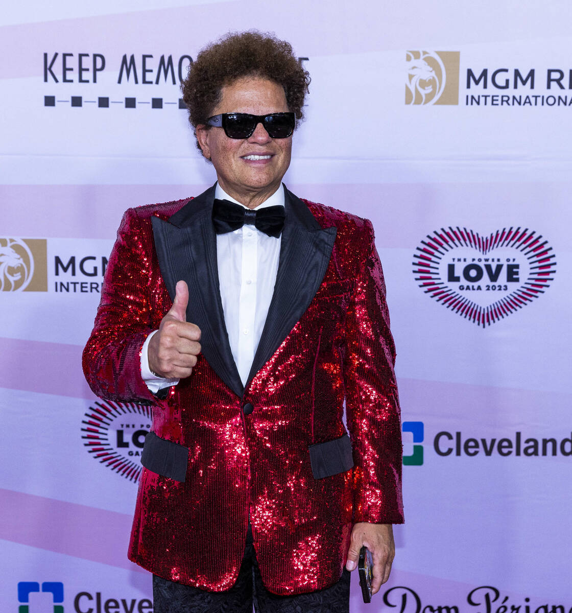 Artist Romero Britto on the Red Carpet for the Power of Love gala at the MGM Grand Garden Arena ...