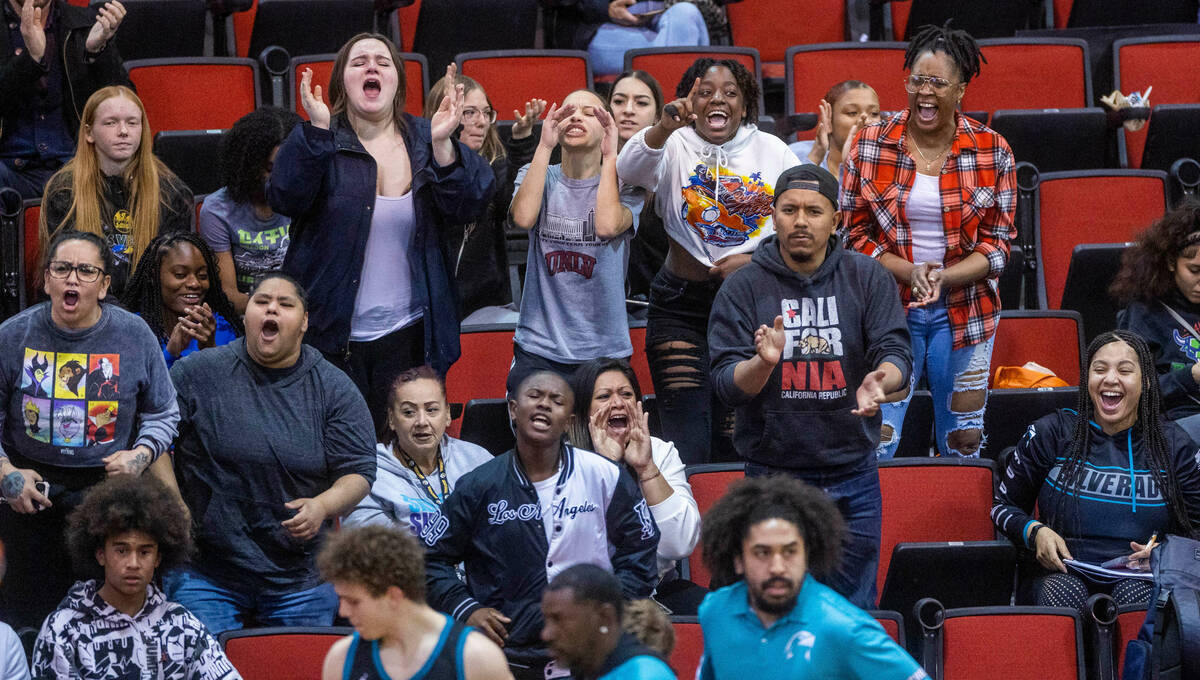 Silverado fans are excited about a lead over Las Vegas during the second half of their Class 4A ...