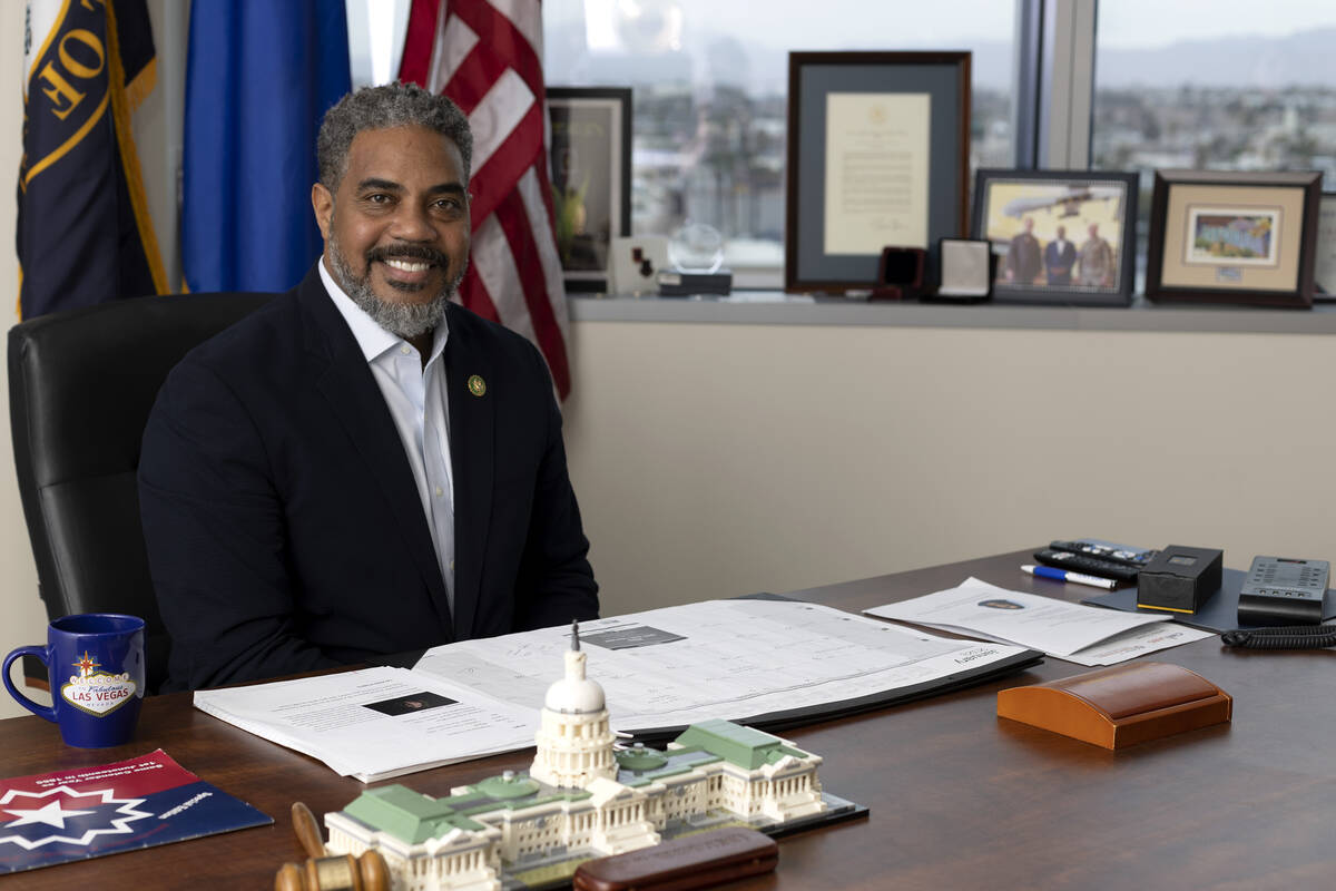 Congressional Black Caucus Chairman Rep. Steven Horsford, D-Nev., in his office at North Las Ve ...
